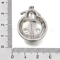 Messing micro pave klare zirkonia anhänger&nbsp;CU-CBAEEA8-26P