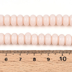 Perle di vetro verniciate a spruzzo opaco&nbsp;GLAA-ZX008-8mm-18H