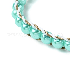 2 bracelet en perles de plastique ABS pour femmes&nbsp;BJEW-JB11353-02
