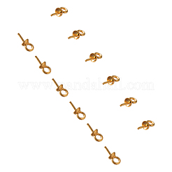 304 Edelstahl Cup Perle Peg Bails Pin Anhänger&nbsp;STAS-UN0003-95G