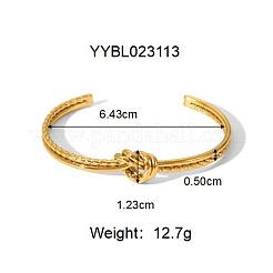 Braccialetti a polsino in acciaio inossidabile 304 con nodo per donna&nbsp;TU4050-2