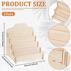 2 Beutel 4-Slot-Holzdisplayständer&nbsp;ODIS-UN0001-18