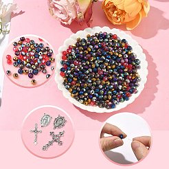 DIY-Schmucksets aus Rosenkranzperlen&nbsp;DIY-SC0029-80