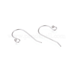 925 gancho para pendientes de plata de ley chapado en rodio antideslustre&nbsp;STER-N016-29P