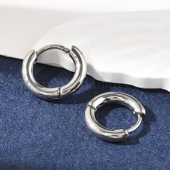 Pendientes de aro de acero inoxidable 304 resistentes al deslustre&nbsp;EJEW-P177-P-13