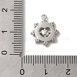 Ottone micro spianare fascino zirconi&nbsp;LS-KK-D091-01P