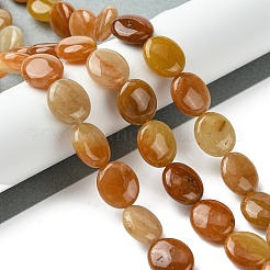 Natürliche goldene Seidenjadeperlenstränge&nbsp;G-K365-B06-02