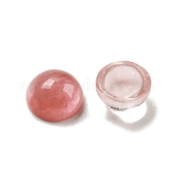 Quarzo della ciliegia cabochon in vetro&nbsp;G-H309-03-10