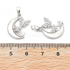 Pendentifs avec zircon cubiques à micro-pavés en laiton&nbsp;KK-L222-013P