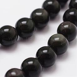 Brins de perles d'obsidienne arc-en-ciel naturelles&nbsp;G-D838-12mm-04