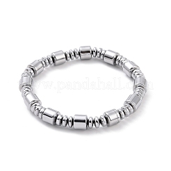 Halskettenarmband aus synthetischen Hämatit- und Messingsäulen mit Magnetverschlüssen&nbsp;SJEW-G079-01C