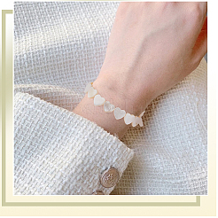 2 filo di perline di conchiglia d'acqua dolce naturale&nbsp;SHEL-SC0001-85B