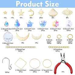 Kits zur Herstellung von Sonnenfängern aus Glas zum Selbermachen&nbsp;DIY-YW0008-94