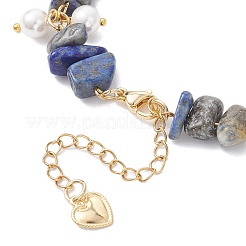 Braccialetti di perline di lapislazzuli naturali per le donne&nbsp;BJEW-JB12301-03