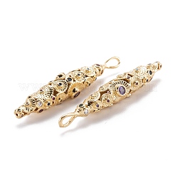 Echte 18 Karat vergoldete Messing Micro Pave Zirkonia Anhänger&nbsp;ZIRC-M114-54G