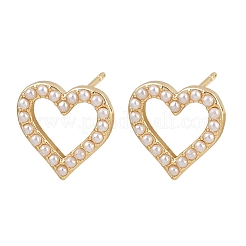 Boucles d'oreilles à tige en laiton&nbsp;EJEW-L275-14G-04