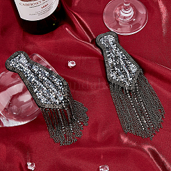 2 pièces d'épaulettes à pompon à la mode&nbsp;DIY-FH0008-89B-B