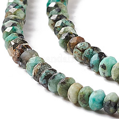 Natürliche afrikanische türkis (jasper) perlen stränge&nbsp;G-F717-02A