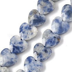 Natürliche blaue Fleck Jaspis Perlen Stränge&nbsp;G-D316-B10
