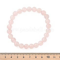 Natürlichen Rosenquarz Stretch-Armbänder&nbsp;G-N0272-01