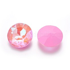 Facettierten Glas wies Strass Cabochons zurück&nbsp;GLAA-L021-E