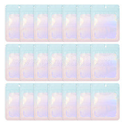 40 sachet d'emballage rectangulaire refermable en plastique holographique à paillettes&nbsp;ABAG-TA0001-97B-03