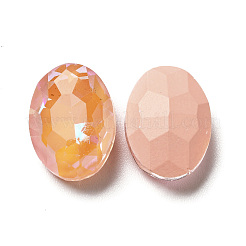 Strass-Cabochons aus Glas im fluoreszierenden Mokka-Stil&nbsp;GGLA-M005-01A-362MK