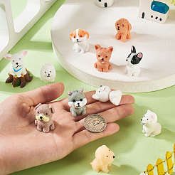 22 pezzo 11 stili modello in miniatura di cane in resina&nbsp;DJEW-TA0001-30