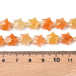 Natürliche rosa Aventurin Perlen Stränge&nbsp;G-T138-182