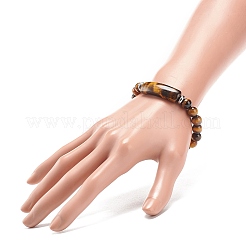 Natürliches Tigerauge-Stretcharmband&nbsp;BJEW-JB08879-04