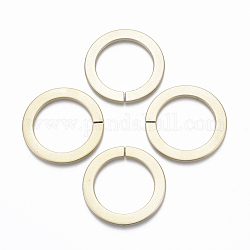 Spray Painted CCB Plastic Linking Rings, Quick Link Connectors, For Jewelry Link Chains Making, Round Ring, Gold, 45x3mm, Inner Diameter: 32mm