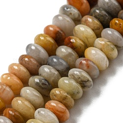Chapelets de perles en agate fou naturel, rondelle, 4~4.5x2~2.5mm, Trou: 1.2mm, Environ 155~163 pcs/chapelet, 15.24''~15.31'' (38.7~38.9 cm)