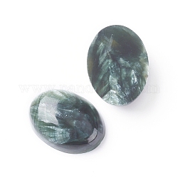 Natürliche Seraphinit-Cabochons, Oval, 18x13x5.5~6.5 mm