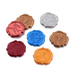 Adhesive Wax Seal Stickers, For Envelope Seal, Mixed Style, Mixed Color, 3.1x0.25cm