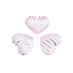 Ttransparente Acryl-Cabochons, Herz, rosa, 16x19x6 mm
