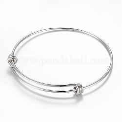 Bracelet extensible réglable en 304 acier inoxydable fabrication de bracelet, couleur inoxydable, 2-3/8 pouce (61 mm)