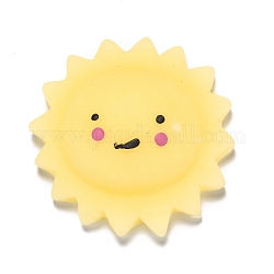 太陽の形のスクイーズストレスおもちゃ  面白いそわそわ感覚玩具  ストレス不安解消のために  きいろ  45x45x14mm