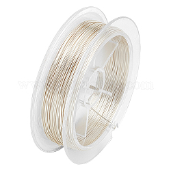 BENECREAT 49 Feet 26 Gague Square Copper Wire, Silver Craft Copper Wire Tarnish Resistant Jewelry Wire for Jewelry, Hobby Craft Making, Floral, Decorations