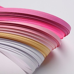 6 colori quilling strisce di carta, graduale rosa, 530x5mm, su 120striscia / borsa, 20strips / colore