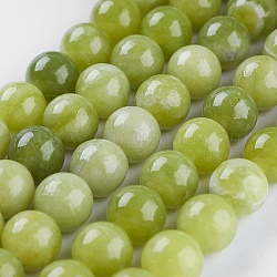 Péridot naturel chapelets de perles, ronde, 8mm, Trou: 1mm, Environ 47 pcs/chapelet, 14.9 pouce (38 cm)