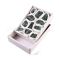 Необработанный необработанный натуральный рубин в гранулах зоизита, для акробатики, украшение, полирование, обмотка провода, исцеление кристаллами викки и рейки, самородки, 32~48x20~35x12~31 мм, 6~13 шт / коробка