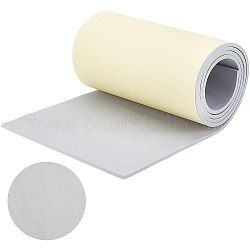 BENECREAT 78.7x11.8 inch Light Gray Self-Adhesive EVA Foam Roll, 6mm Thick Sticky Upholstery Foam Sheets for Scrapbooking Crafts, Cosplay Model, Cushion Furniture, Gap Filling, Packing