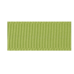 High Dense Polyester Grosgrain Ribbons, Yellow Green, 1 inch(25.4mm), about 100yards/roll