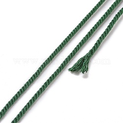 Cavetto in cotone, corda intrecciata, con bobina di carta, per appendere a parete, mestieri, incartamento di regalo, verde mare, 1.2mm, circa 27.34 iarde (25 m)/rotolo