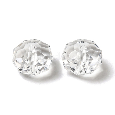 Perles de verre k9 transparentes&nbsp;GLAA-E048-01B-1