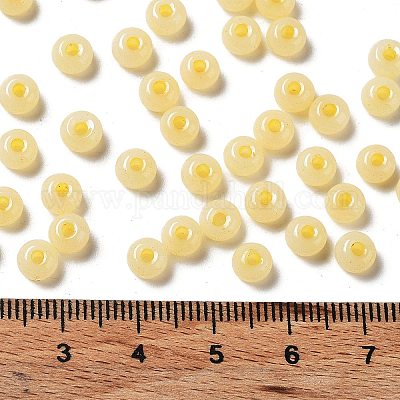 Imitationsjade 3/0 Glasperlen&nbsp;SEED-Z001-A-A13-1
