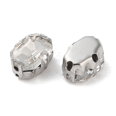 Rettangolo cucire su strass&nbsp;RGLA-L028-05A-01-1