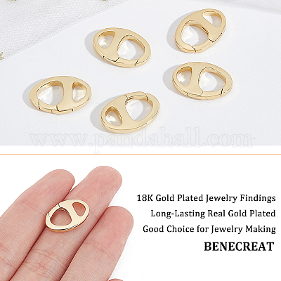 Gold Plated Brass Jewelry Making Supplies