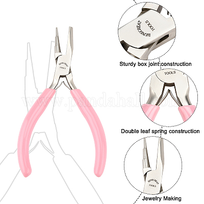 3-step Round Concave Nose Wire Looping Pliers Jewelry Making Pliers Tools 