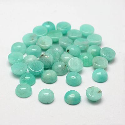 Gewölbte/halbrunde natürliche Amazonit-Cabochons&nbsp;G-O146-02C-1